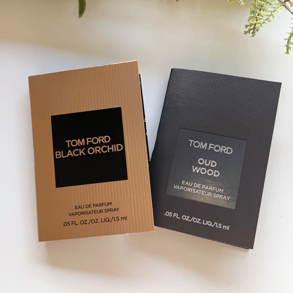 Tom Ford Black Orchid & Oud Wood Perfume Sample 2pcs